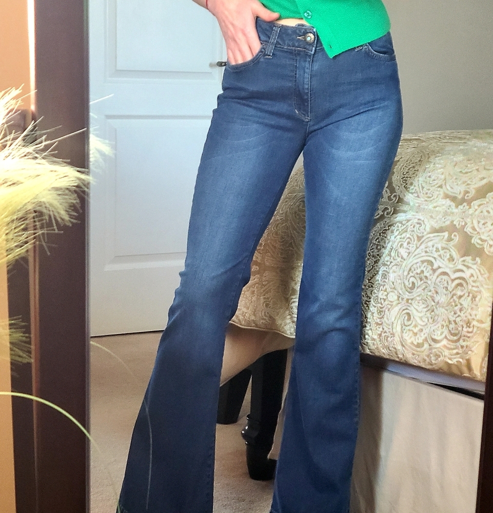 SHAFT JEANS  LOLA FLARED STRETCH COTTON DENIM JEAN